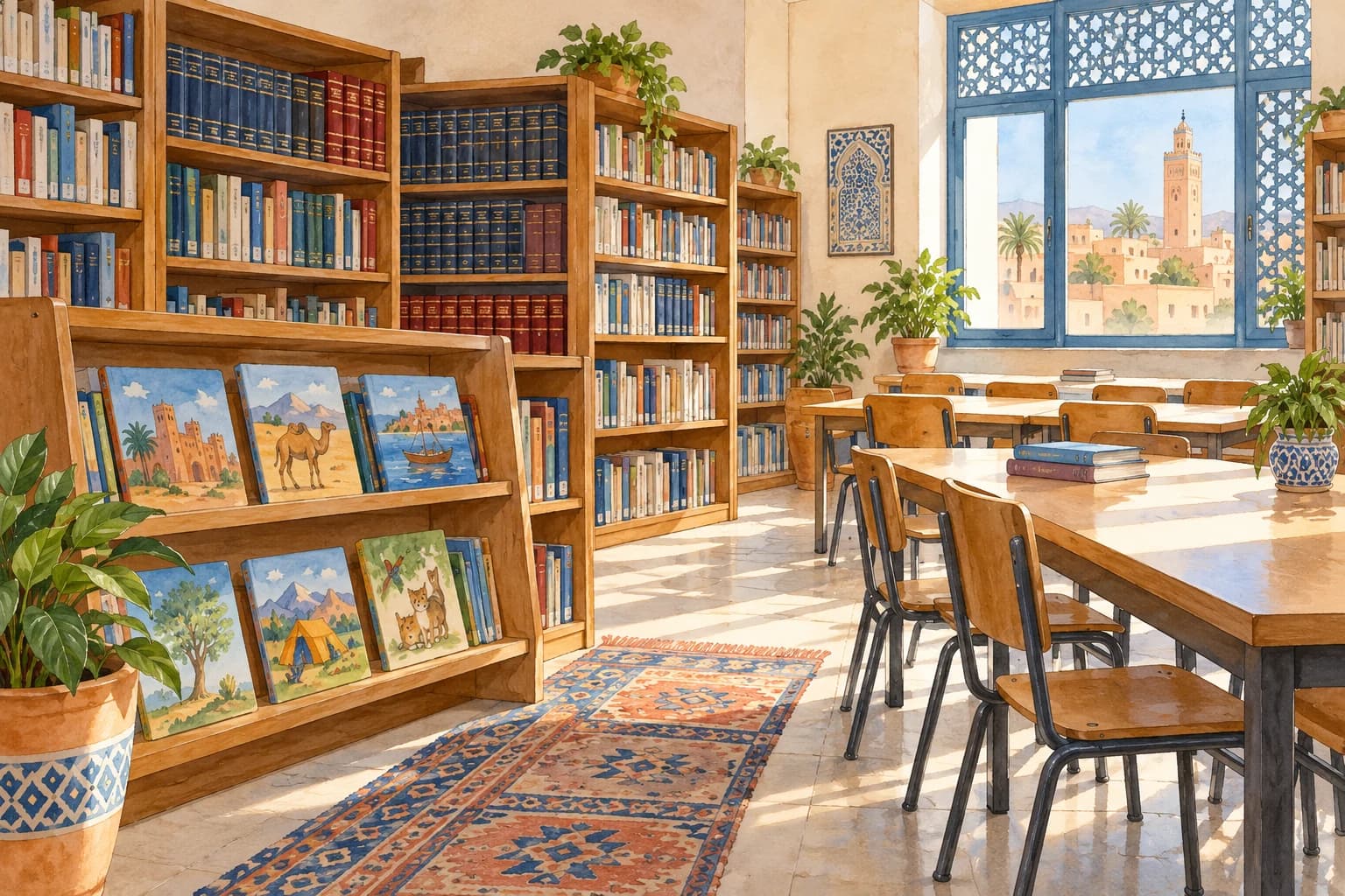 Le rangement des livres aide le lecteur à se représenter et à utiliser le lieu.